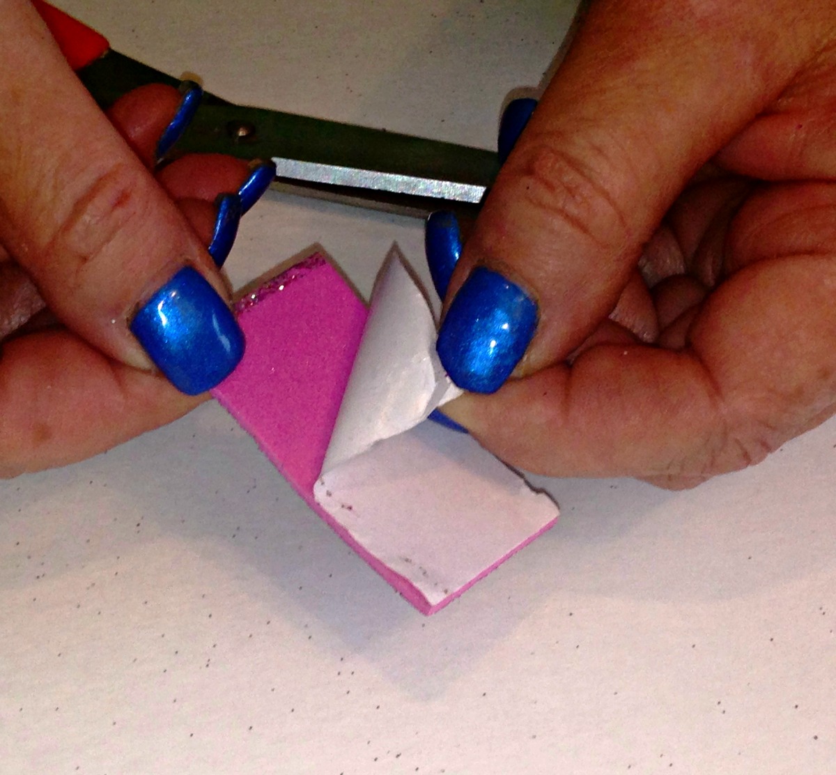 Easy DIY sparkly Barbie Doll purses made with sticky back sparkling foam from dollar store DIY Barbie Doll Easy NoSew Hand Made Purses #barbiedoll #accessories #purses #handmade #sparkle #Starrcreative